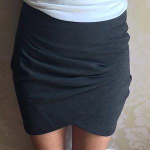 Gray Mini Skirt